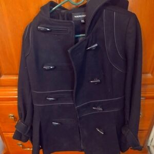 Warehouse Black Coat size 12